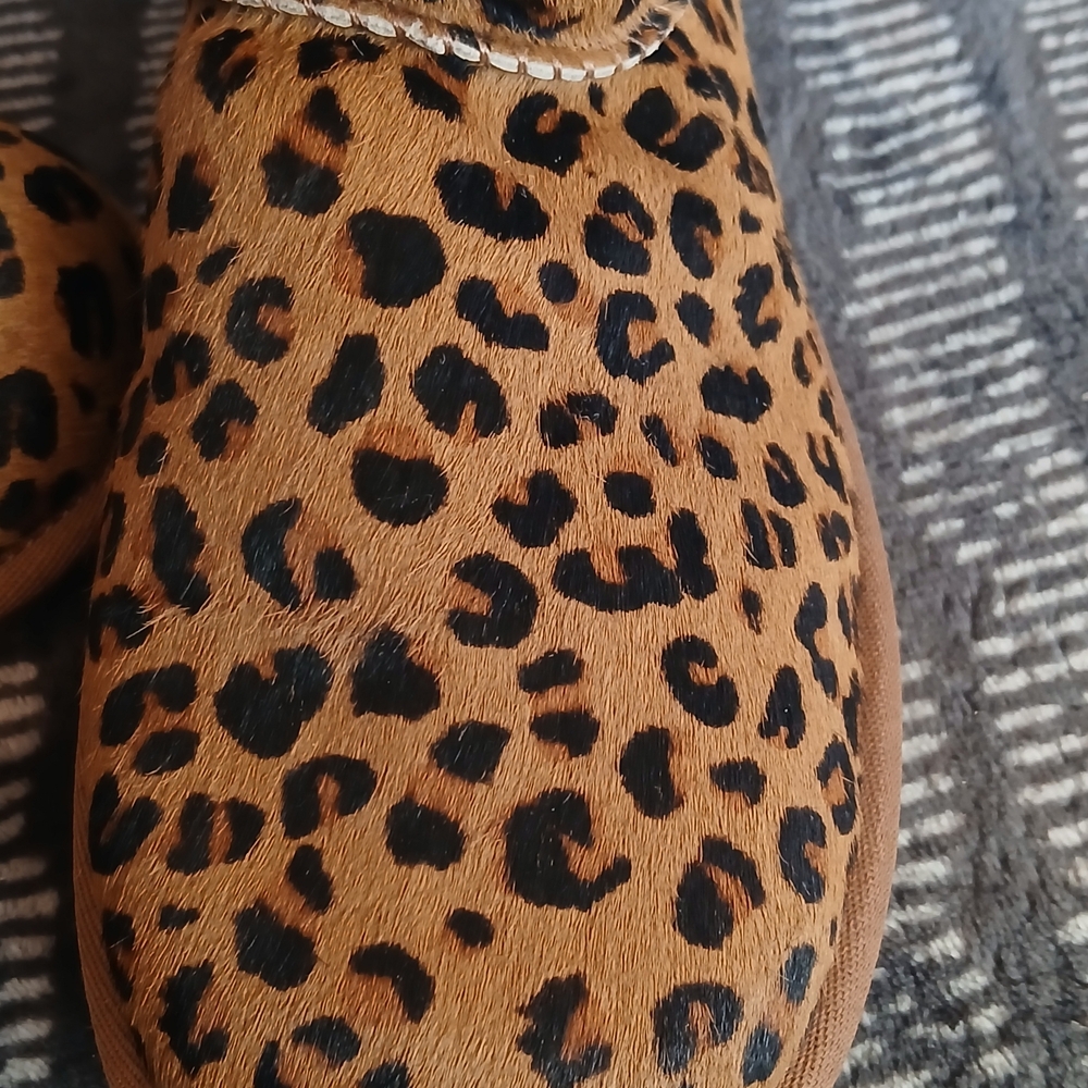 UGG Leopard Print Ankle Boots